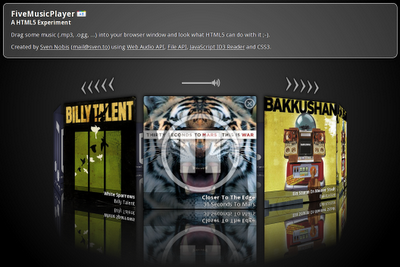 FiveMusicPlayer - A HTML5 Experiment